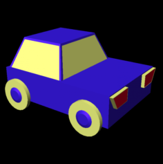 Lowpolycar 3D Model