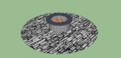 Campfire place Free 3D Model