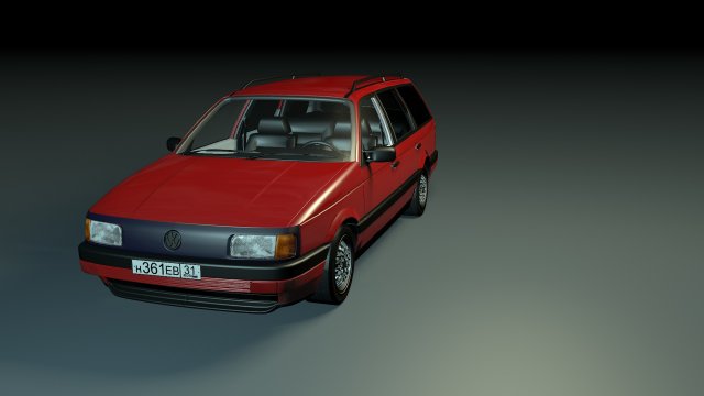 VW PASSAT B3 1991 20 3D Model