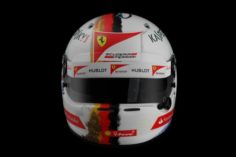 Helmet Arai GP6 2017 Vettel Japan version texture 3D Model