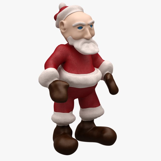 Santa 3 RIGGED 3D Model