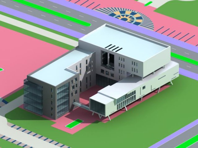 City planning office building fashion design – 247 3D Model