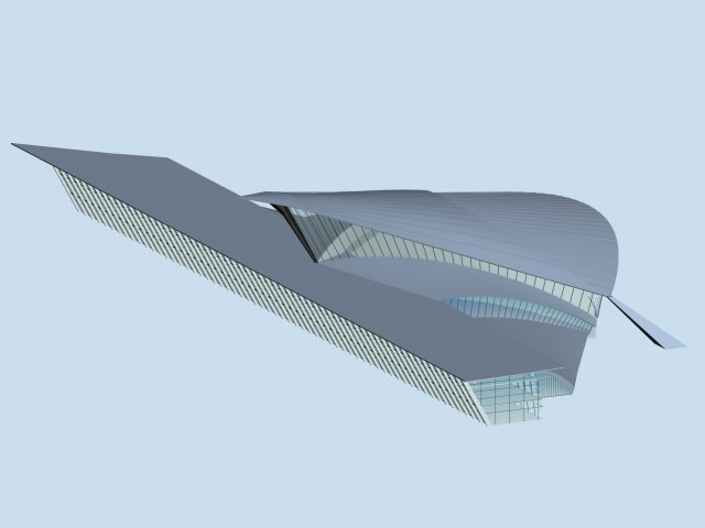 City hotel simple office building – 89 3D Model