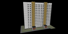 Panel building 3D Model