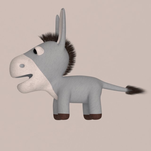 Donkey 3D Model