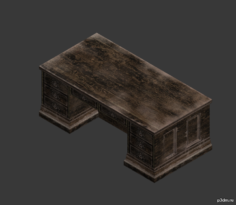 Plain Desk 3D Model