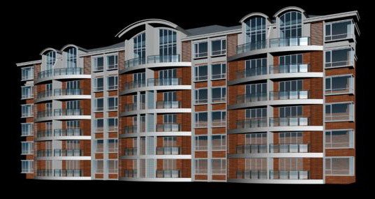City Residential Garden villa office building design – 138 3D Model