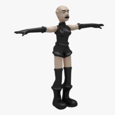 Female 002 RIGGED T-POSE 3D Model