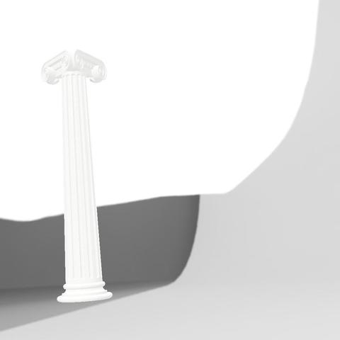 antique column top with 3 sides 3D Print Model