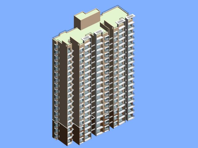 City government office building architectural design – 415 3D Model