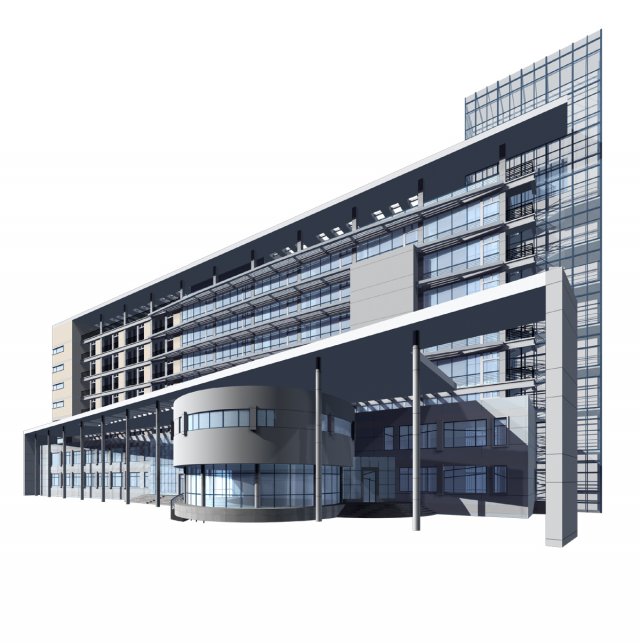 City planning office building fashion design – 16 3D Model