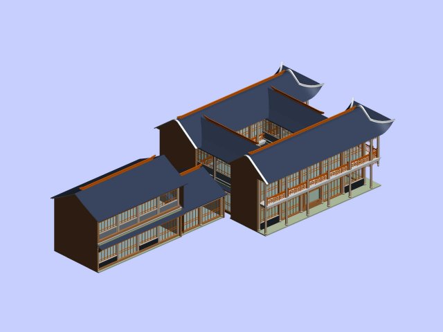 City chinese ancient luxury palace building – 28 3D Model