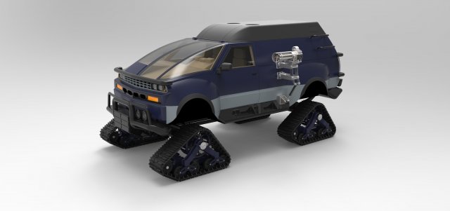 RV from Hell with Mattracks Suspension tracks 3D Model