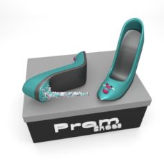 Female High-Heals Shoes | Prom Shoes						 Free 3D Model