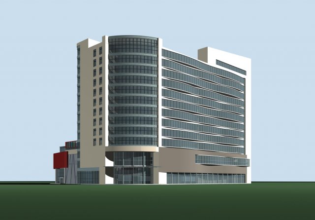 City planning office building fashion design – 137 3D Model