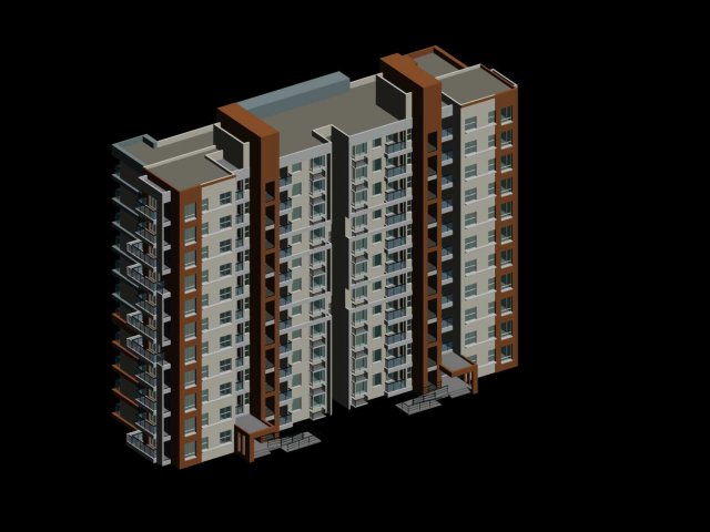 City government office building architectural design – 210 3D Model