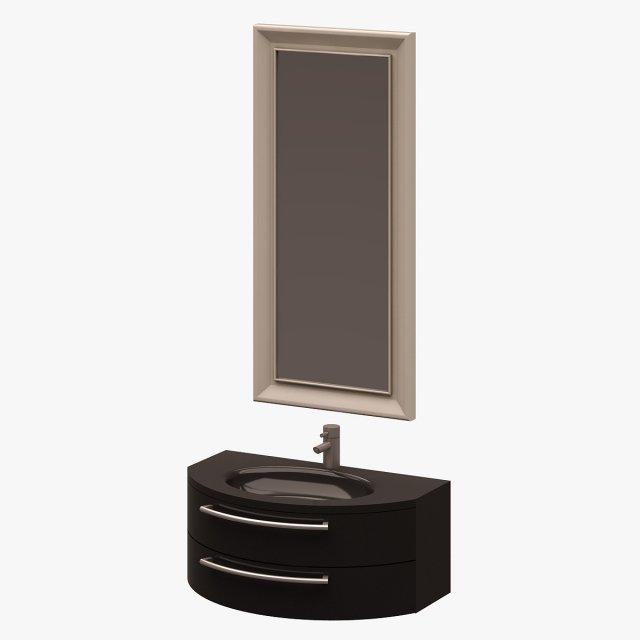 Washbasin Set 03 3D Model