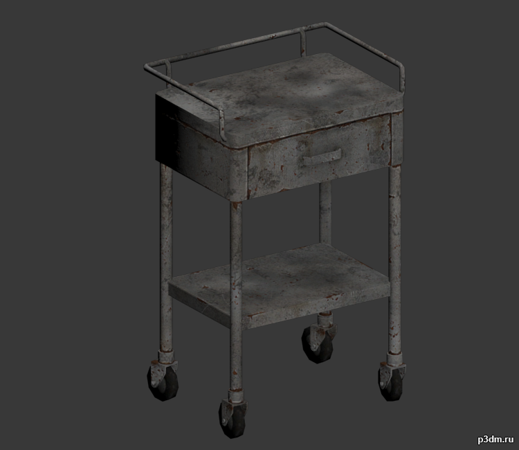 Lab Cart 3D Model