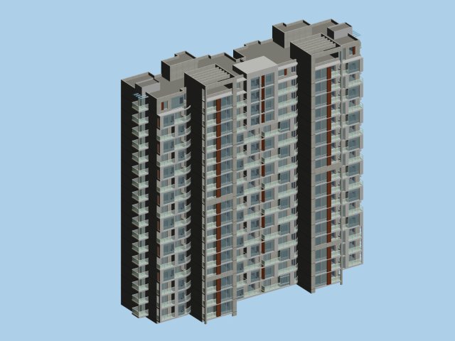 City government office building architectural design – 84 3D Model