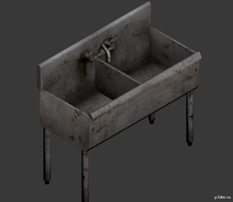 Lab Sink 3D Model