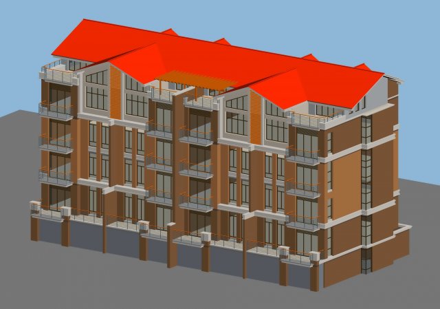 City Residential Garden villa office building design – 276 3D Model