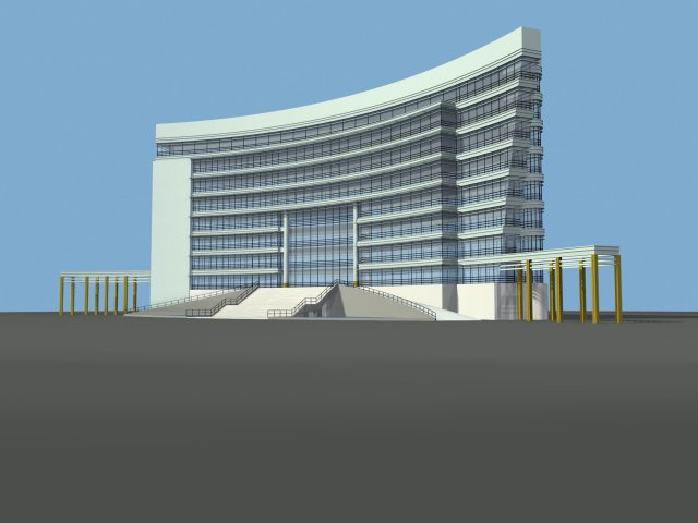 City planning office building fashion design – 136 3D Model