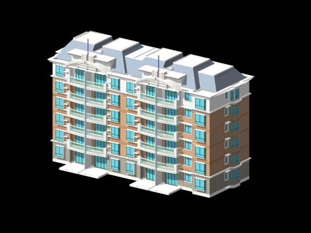 City Residential Garden villa office building design – 275 3D Model