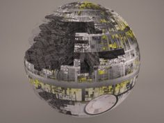 Death Star Destroyed Star Wars 3D Model