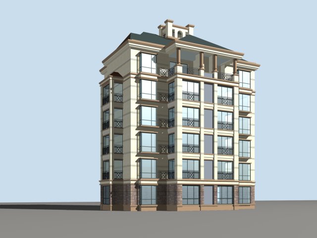 City Residential Garden villa office building design – 283 3D Model