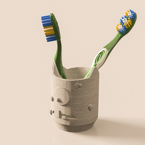 Monster Toothbrush Holder for Kids 3D Print Model