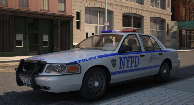 Car Police 3D Model