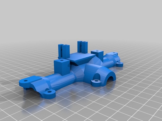 remix of MrCrankyface by Flyon20s axles middle axles with servo mounts 3D Print Model