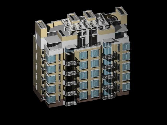City Residential Garden villa office building design – 282 3D Model