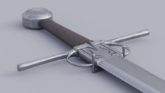 Medieval Arming Sword VR – AR – low-poly 3D Model