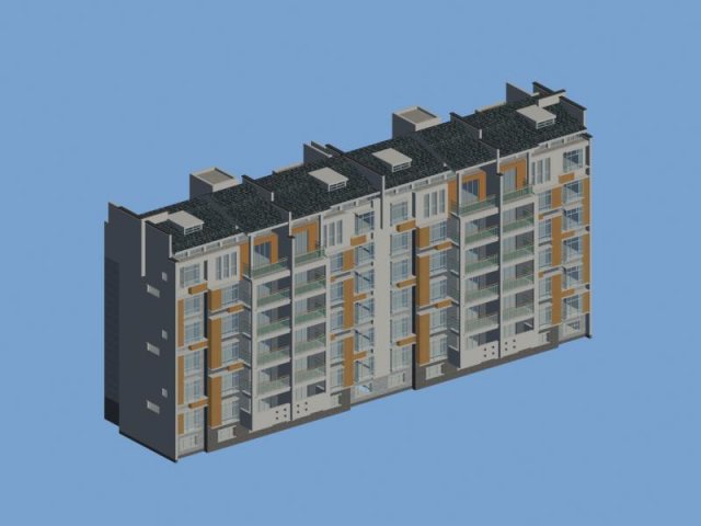City Residential Garden villa office building design – 512 3D Model