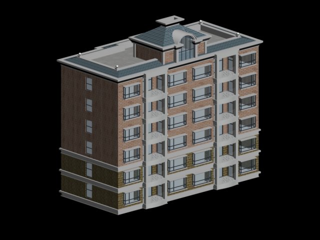 City Residential Garden villa office building design – 483 3D Model
