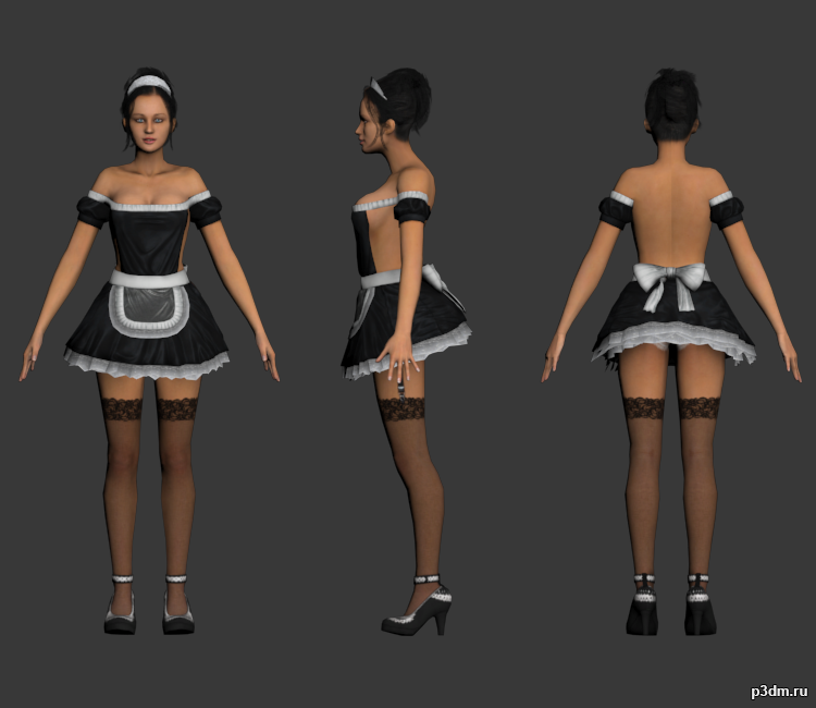 Asian Girl 3D Model