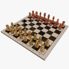 Chess Set 3D Model