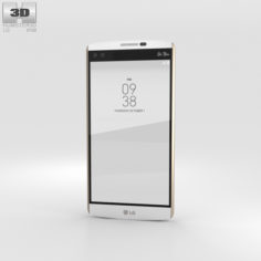 LG V10 Luxe White 3D Model