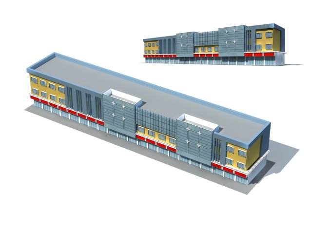 City office building construction avant-garde design hotel – 5680 3D Model