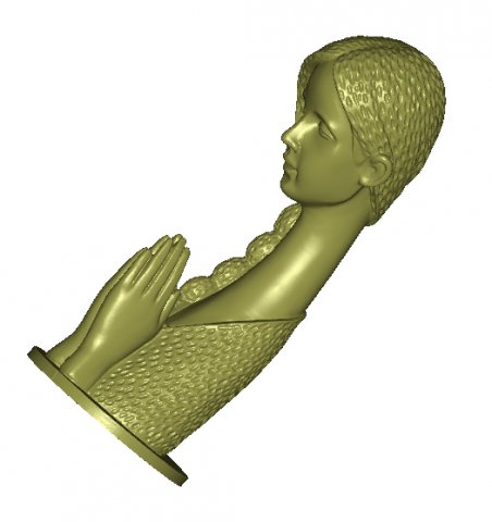 Girl prayer model 3D Model