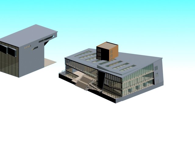 City planning office building fashion design – 159 3D Model