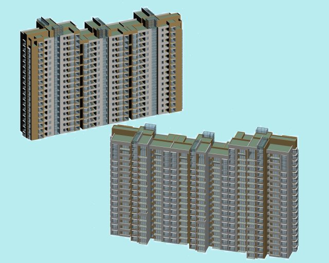 City government office building architectural design – 43 3D Model