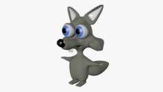 Cartoon wolf 3D Model