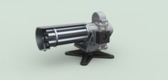 Machine gun 2 3D Model