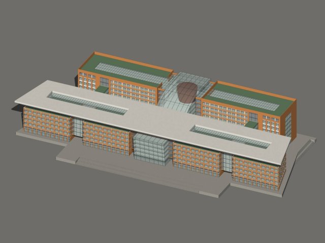 City planning office building fashion design – 135 3D Model