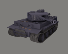 Panzerkampfwagen VI Ausf H1 Tiger 3D Model