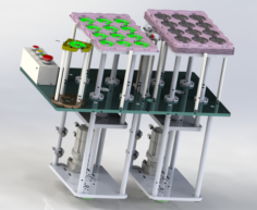 The lifting of stacking platform mechanism 3D Model