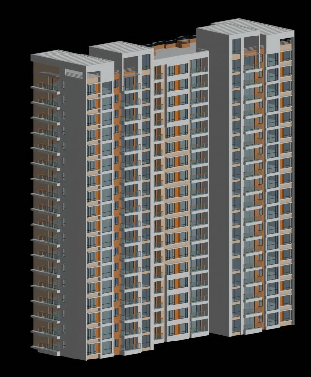 City government office building architectural design – 144 3D Model