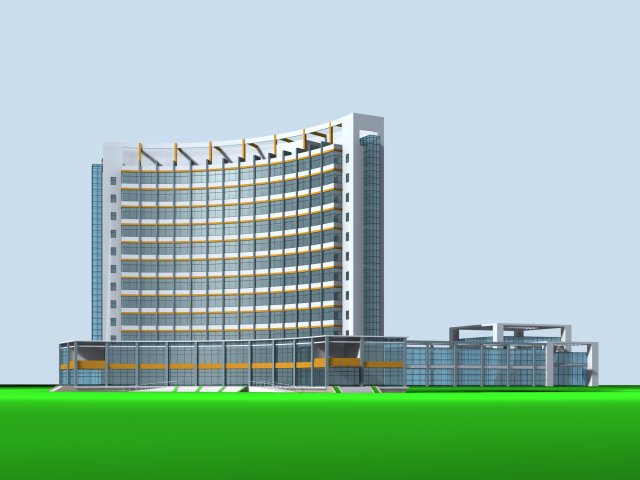 City planning office building fashion design – 140 3D Model